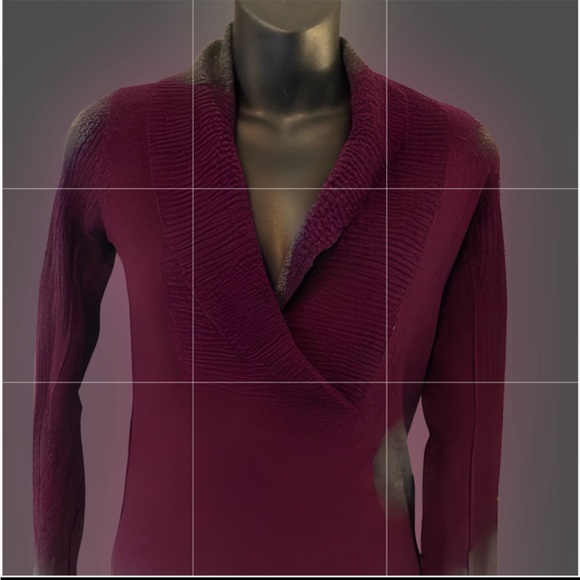 Old Navy Shawl Collar V Neck Sweater - Picture 2 of 4